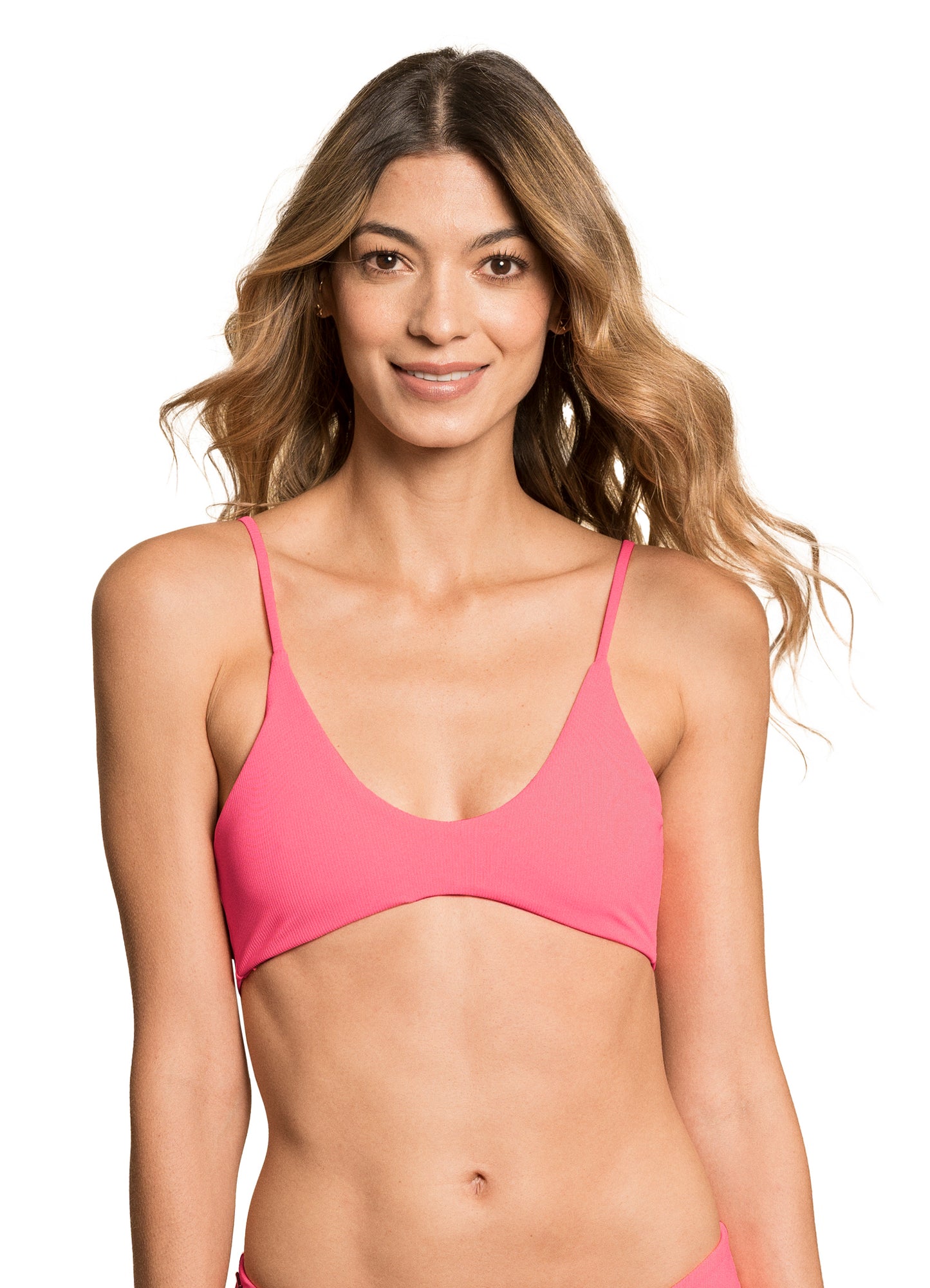 Maaji Liberty Sporty Bralette Bikini Top - Coral Lava FINAL SALE