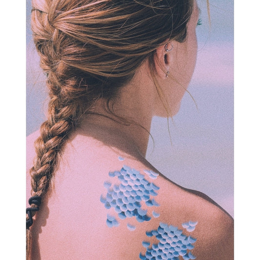 Mermaid Tattoos Scale Temporary Tattoo