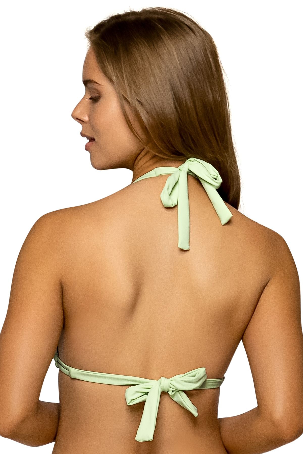 Swim Systems Mila Tri Slide Halter Top - Cucumber - FINAL SALE