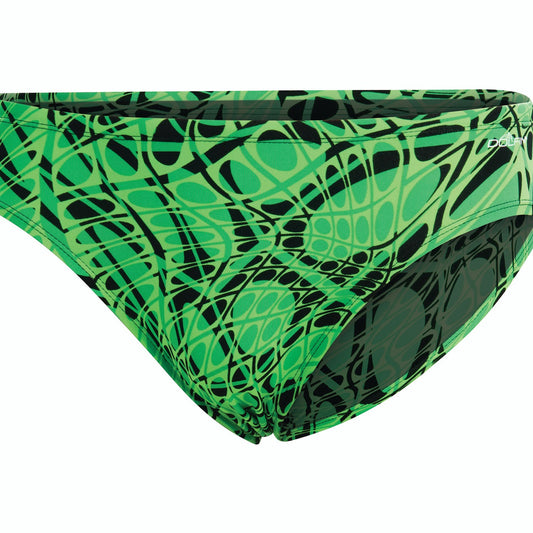 Dolfin Mens Reliance Energy All-Over Racer Brief - Green/ FINAL SALE
