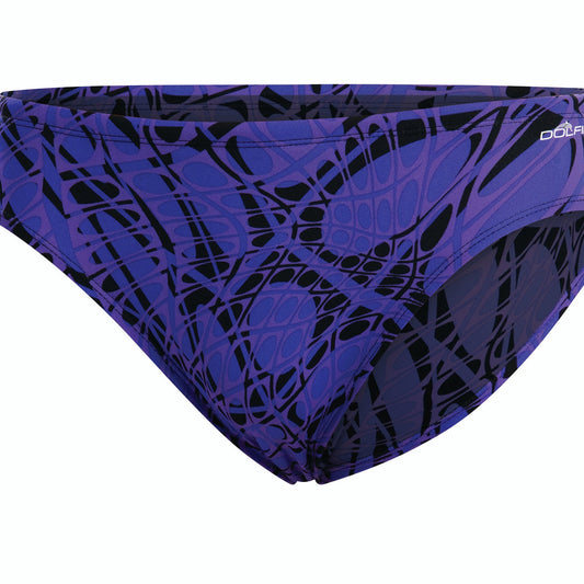 Dolfin Mens Reliance Energy All-Over Racer Brief - Purple - FINAL SALE