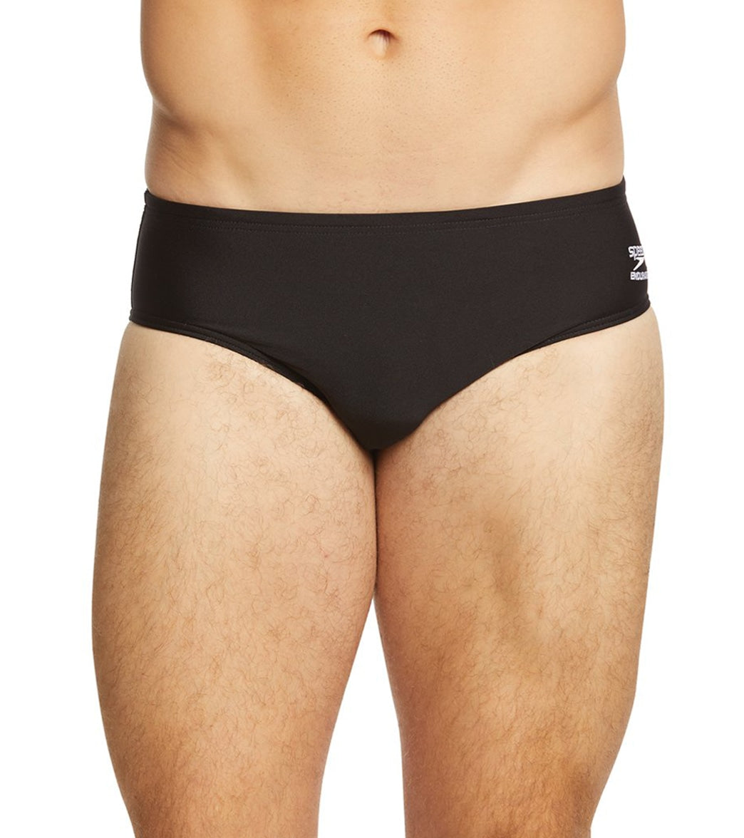 Speedo Endurance Men's Solid Brief Swimsuit - Black