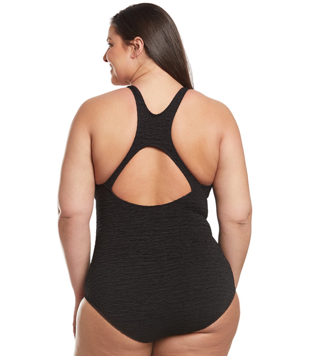 Krinkle plus size on sale swimsuits