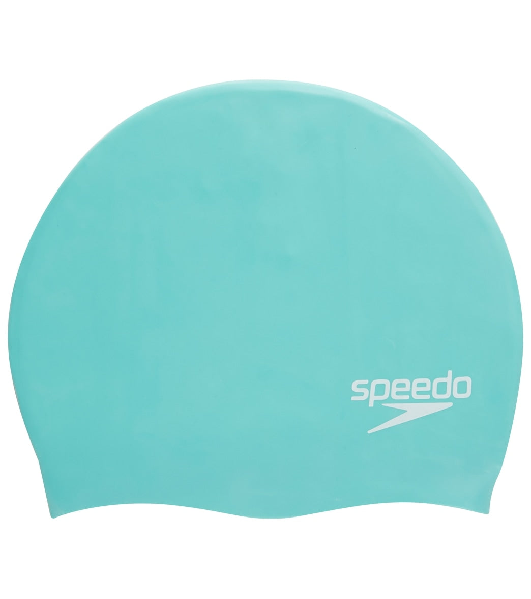 Speedo Silicone Elastomeric Adult Swim Cap - Teal