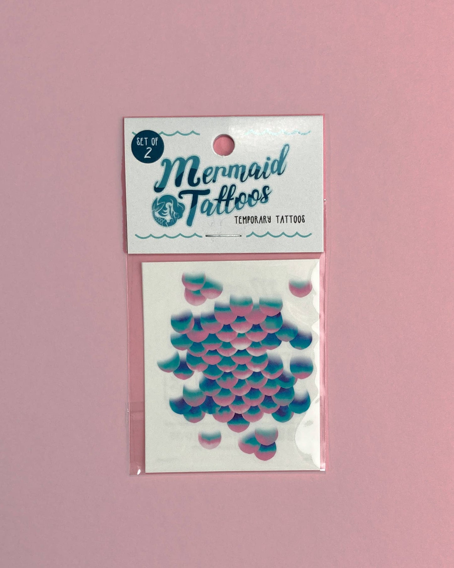 Mermaid Tattoos Scale Temporary Tattoo