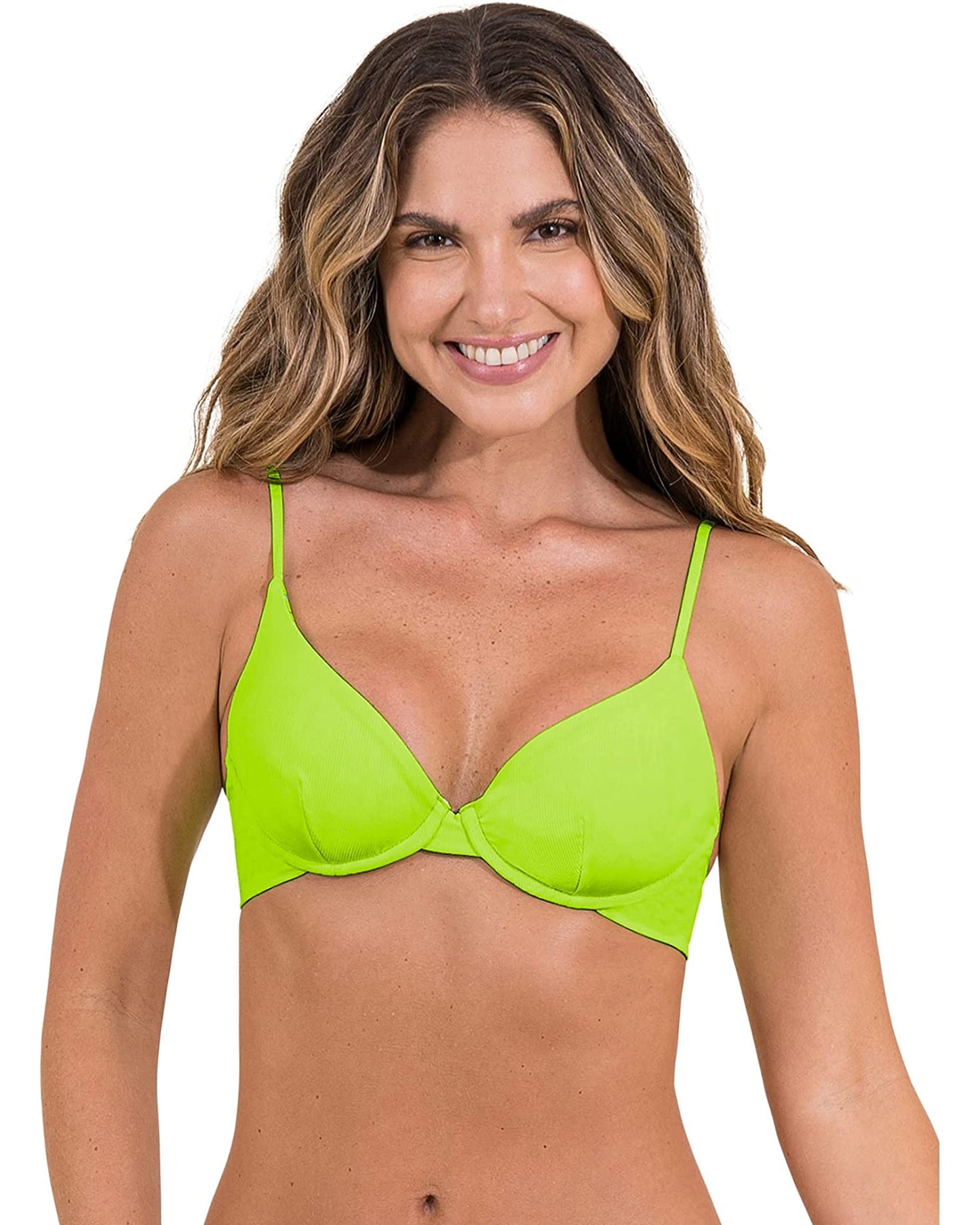 Maaji Dainty Underwire Tie Back Bikini Top - Chartreuse - FINAL SALE