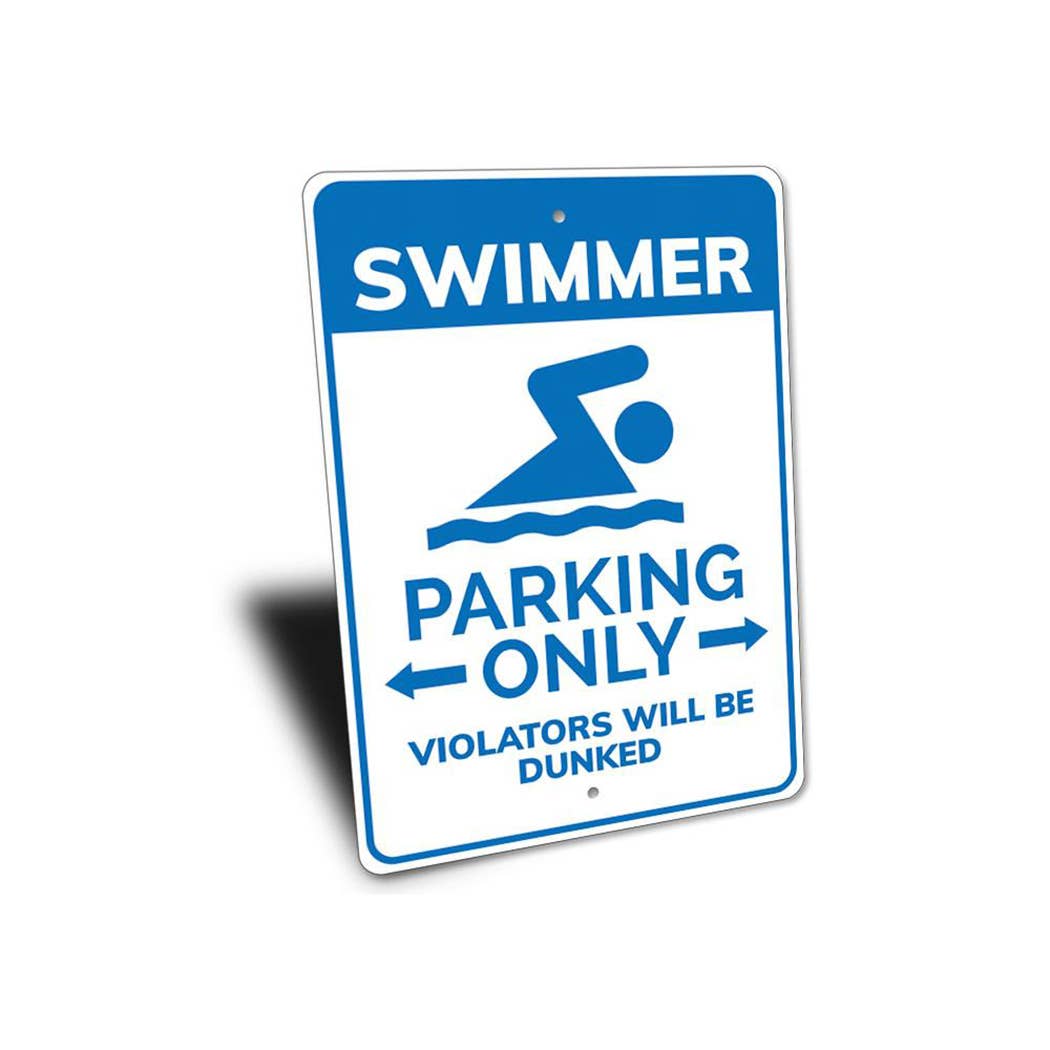 SSR Swimmer Parking Sign - FINAL SALE