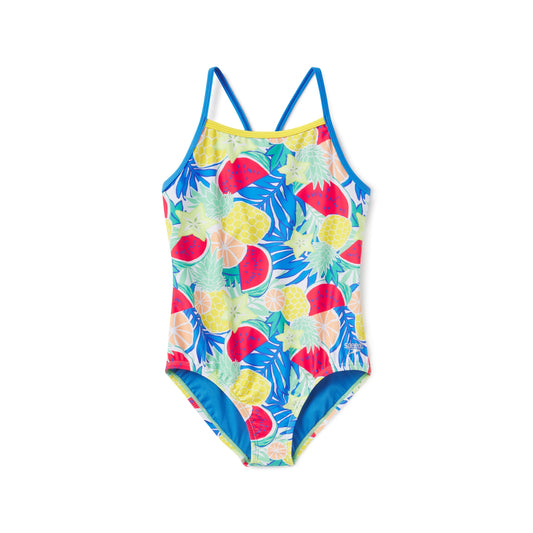 Speedo Printed Propel Back Girl's One Piece Swimsuit - Super Sonic - FINAL SALE