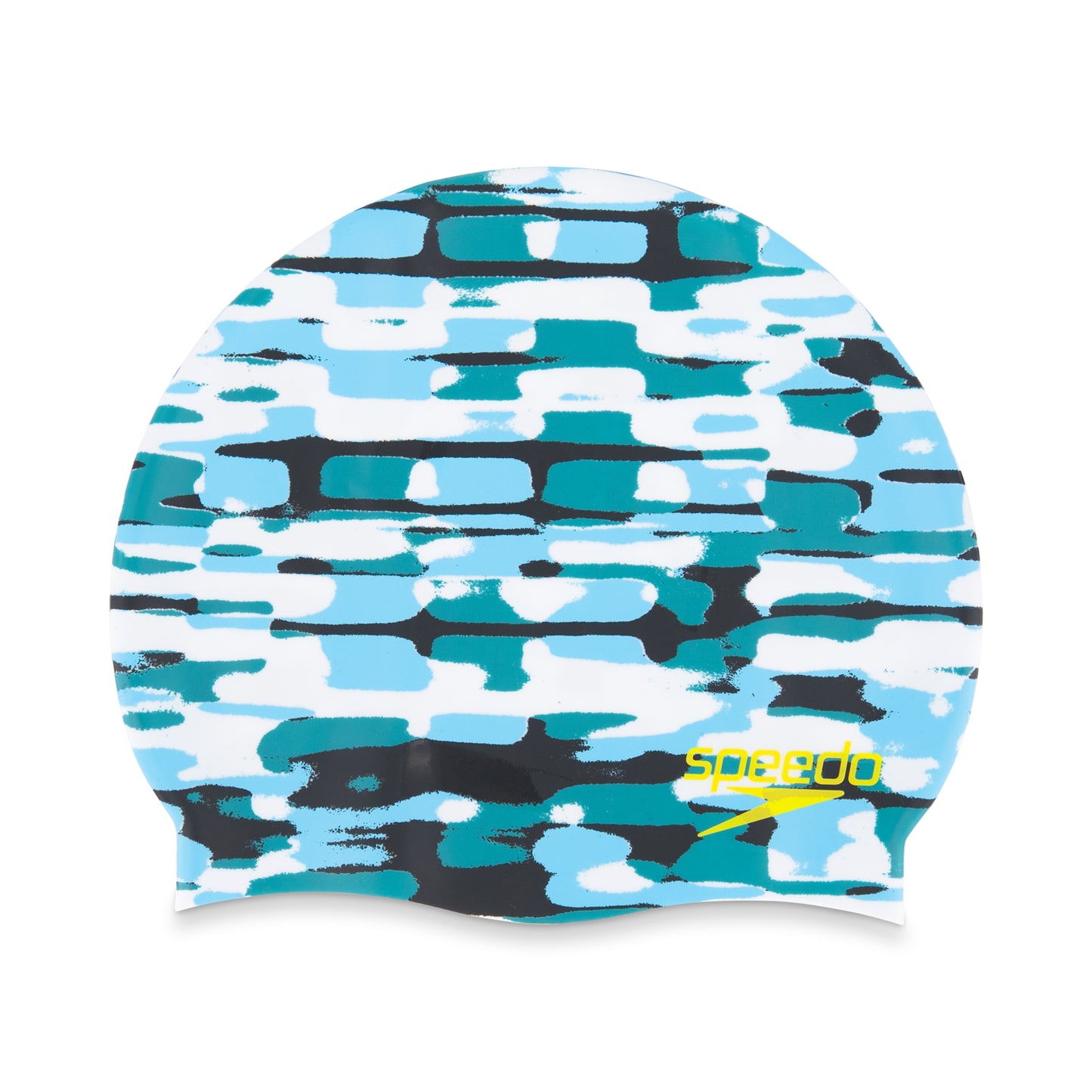 Speedo Elastomeric Printed Silicone Swim Cap - Modern Tiles