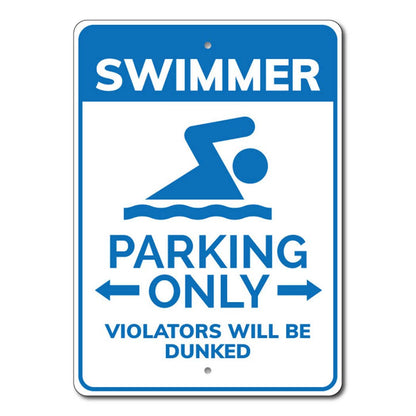 SSR Swimmer Parking Sign - FINAL SALE