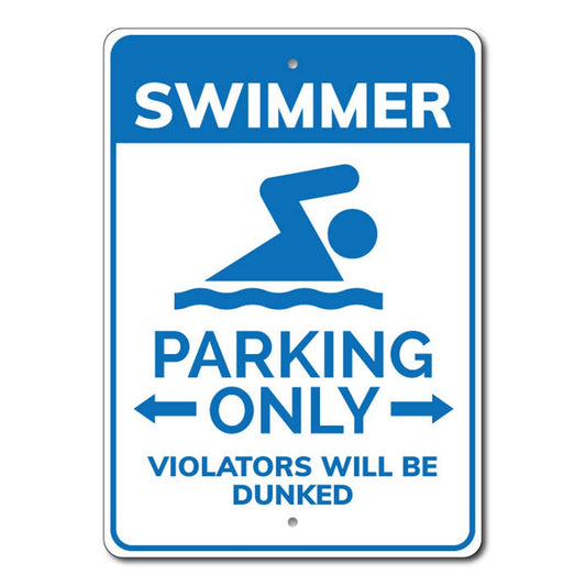 SSR Swimmer Parking Sign - FINAL SALE