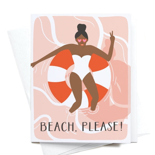 Onderkast Studio Beach, Please! Greeting Card - FINAL SALE