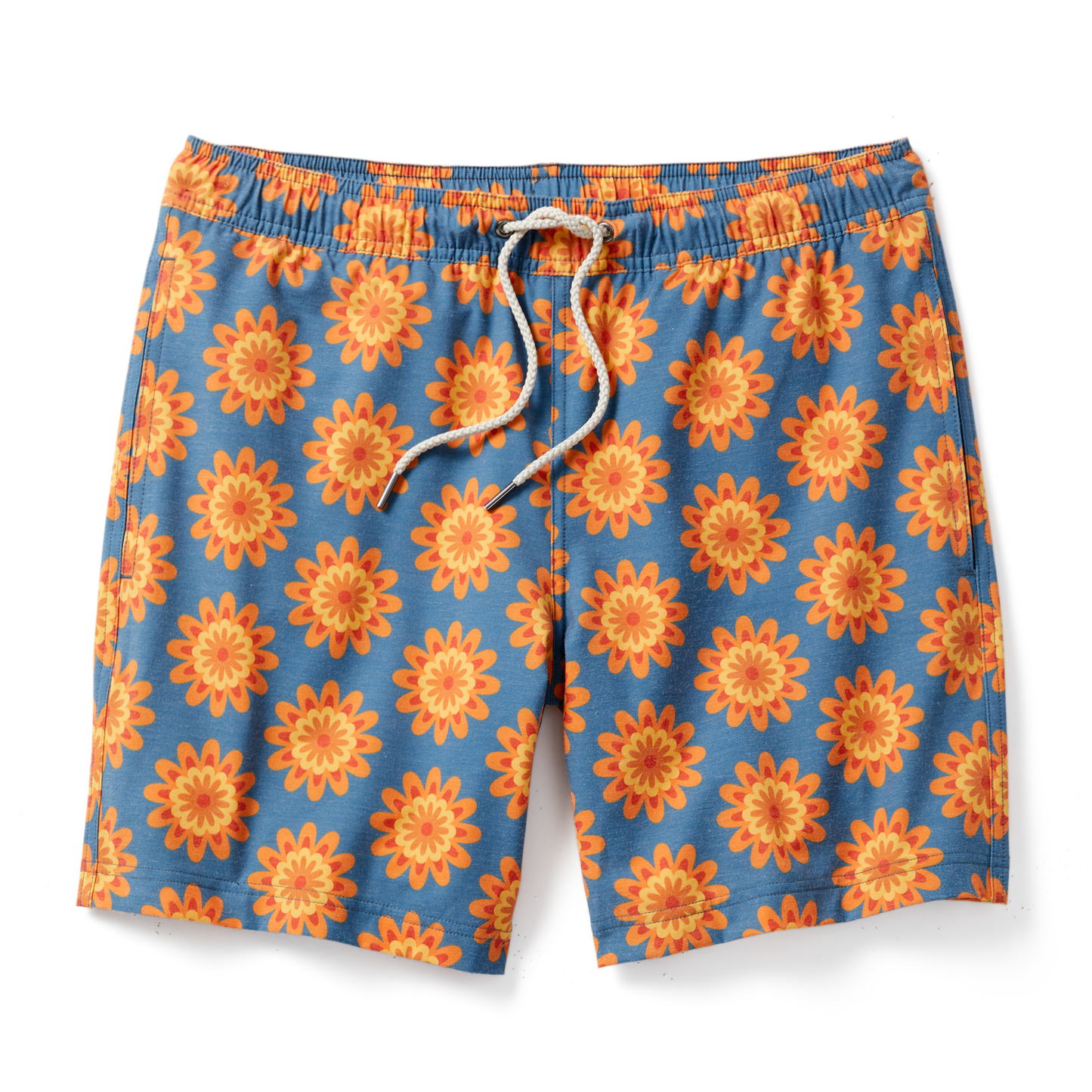 Fair Harbor Men's The Bayberry Swim Trunk - Orange Sun - FINAL SALE