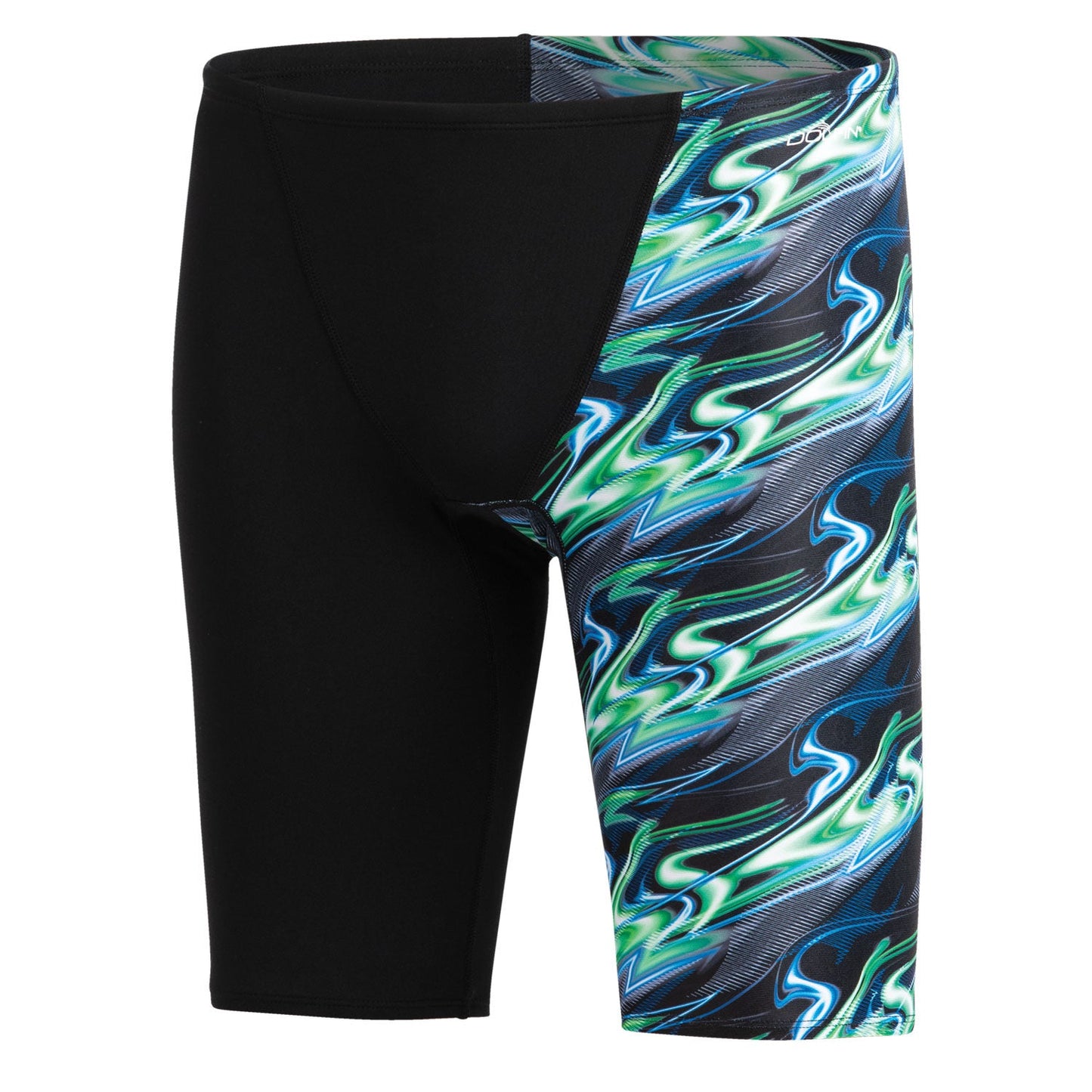 Dolfin Men's Reliance Inferno Spliced Jammer - Blue/Green/ FINAL SALE