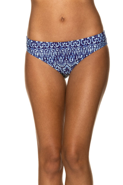 Helen Jon Classic Hipster Swim Bottom - Island Batik Navy - FINAL SALE