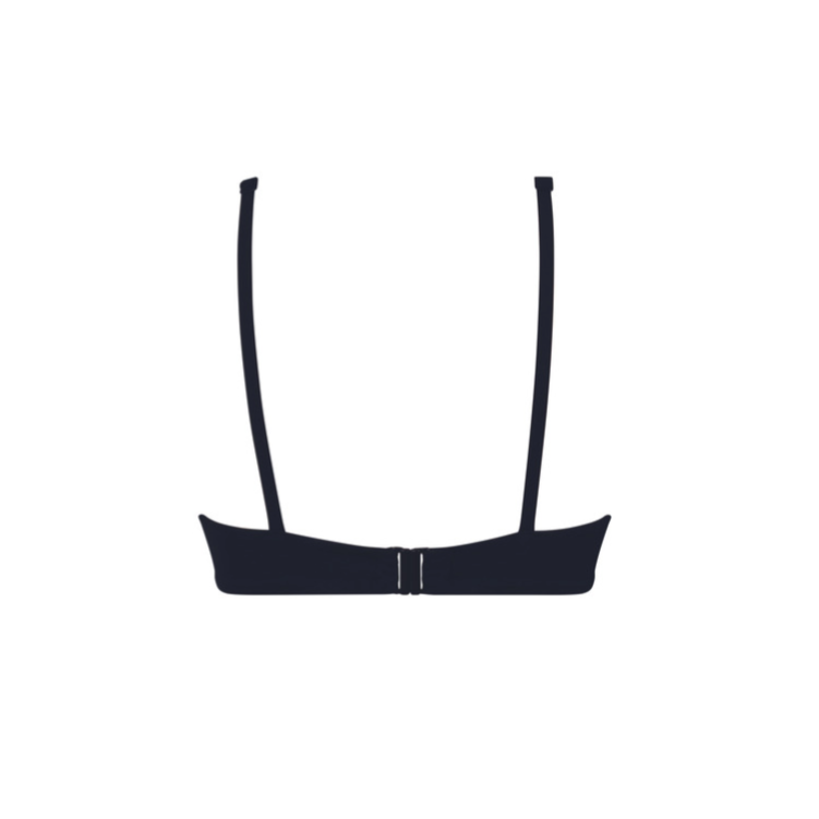 Rosa Faia Pure Bikini Top - Black - FINAL SALE