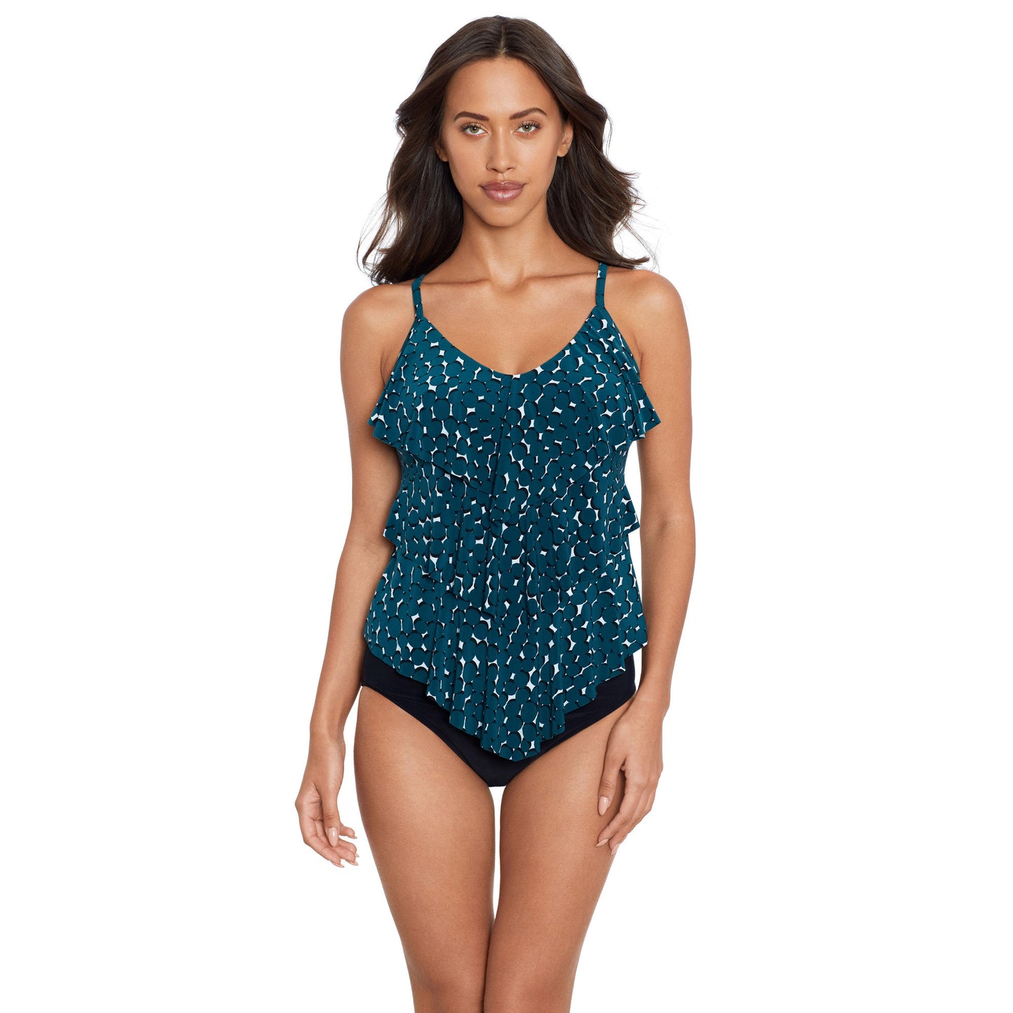 Magicsuit Rita Tiered Soft Cup Tankini Top - Shadow Dot - FINAL SALE