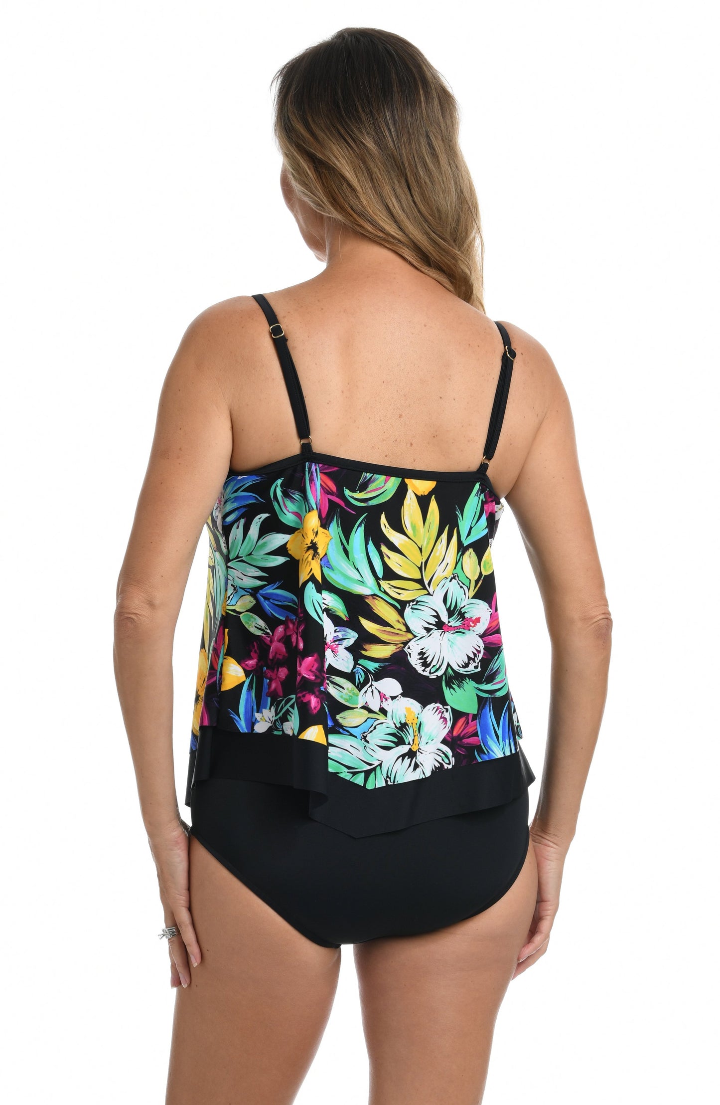 Maxine of Hollywood Flutter Tankini Top - Island Mist - FINAL SALE