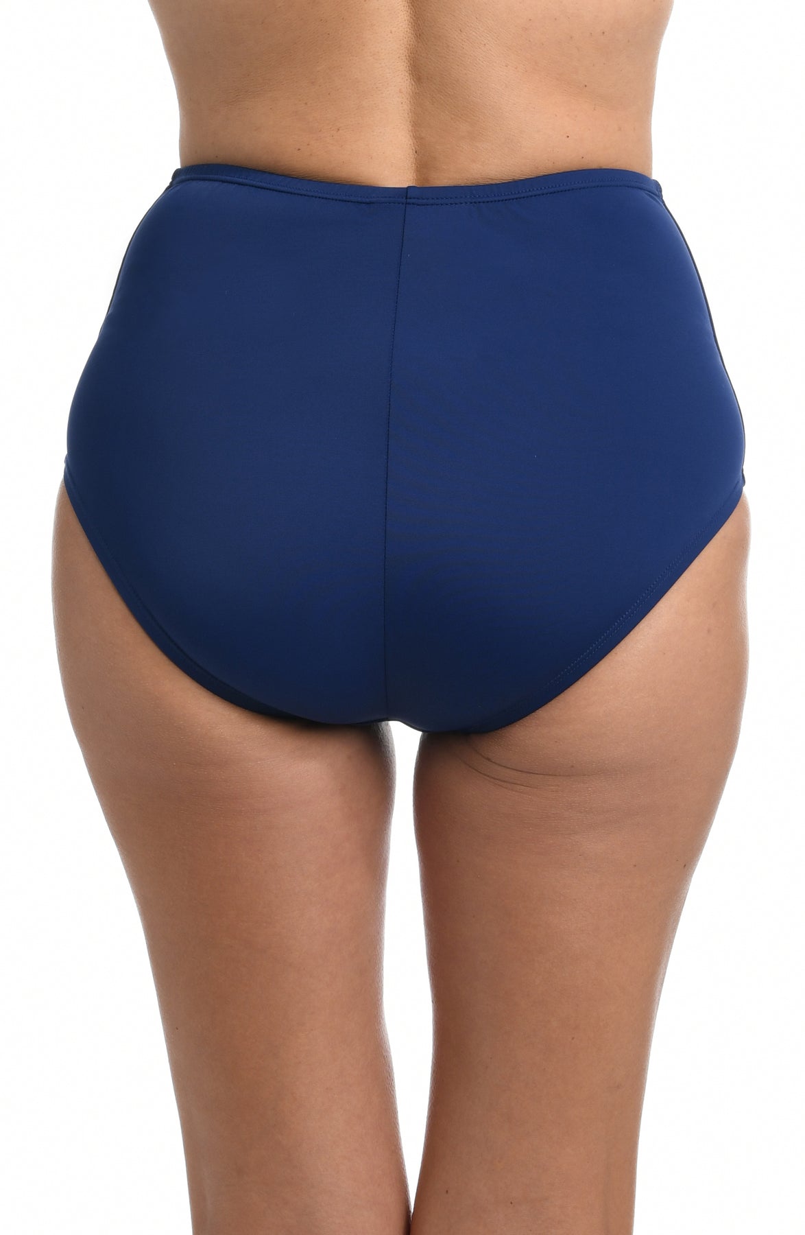 Maxine of Hollywood Solid Full Pant Swim Bottom - Navy - FINAL SALE