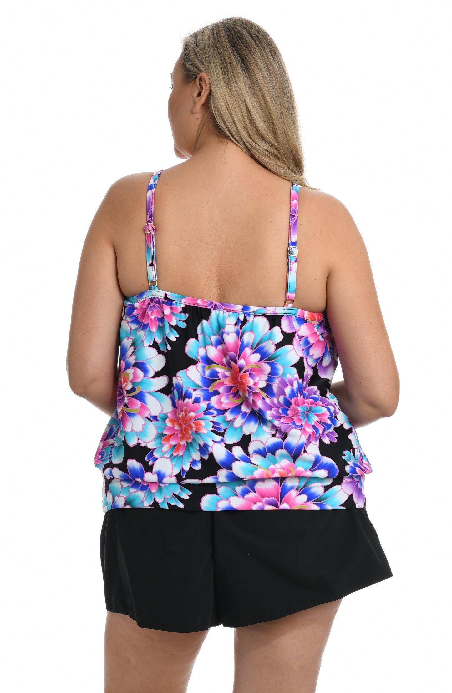 Maxine of Hollywood Women's Blouson Tankini Top - Mums The Word - FINAL SALE