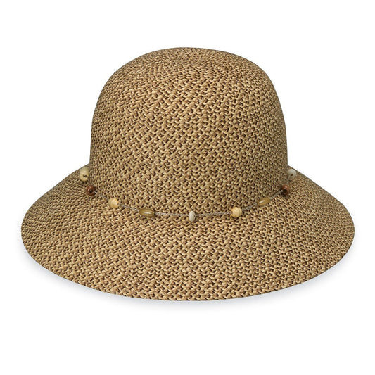 Wallaroo Women's Naomi Packable Sun Hat UPF 50+ - Mixed Brown