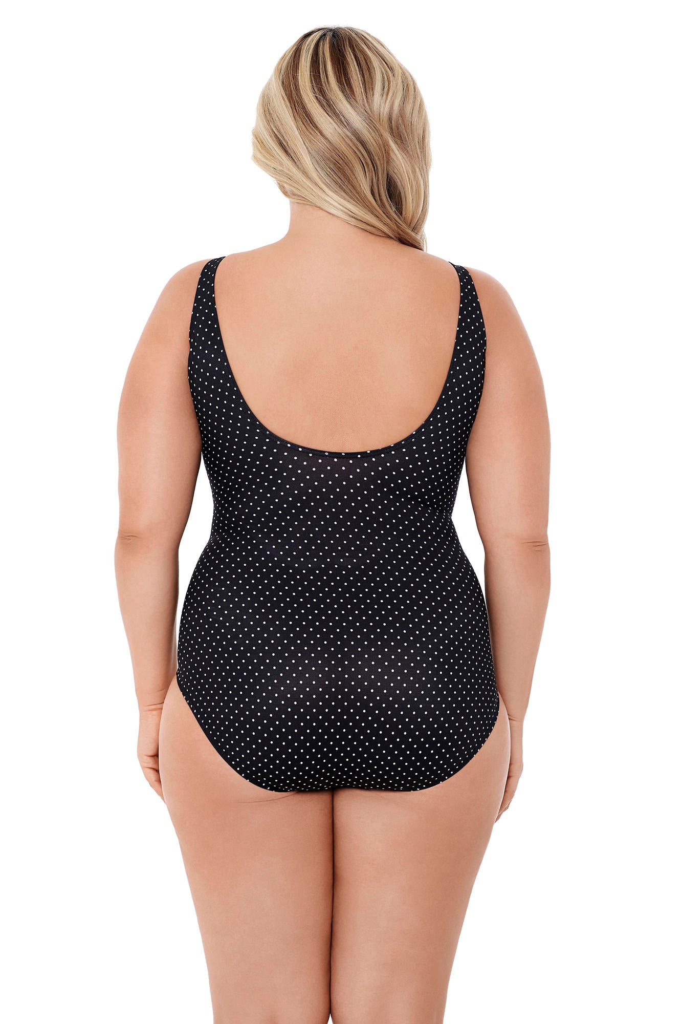 Miraclesuit Women's Plus Oceanus One Piece Swimsuit - Pin Point - FINAL SALE