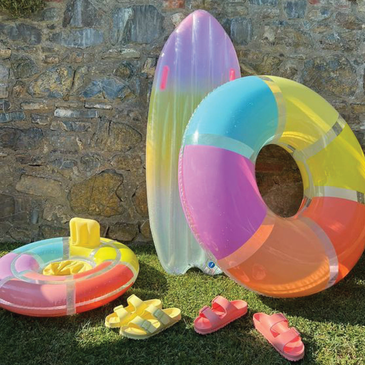 Rainbow pool shop floats