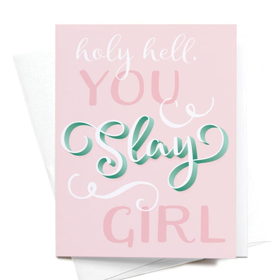 Onderkast Studio Holy Hell You Slay Girl Greeting Card - FINAL SALE