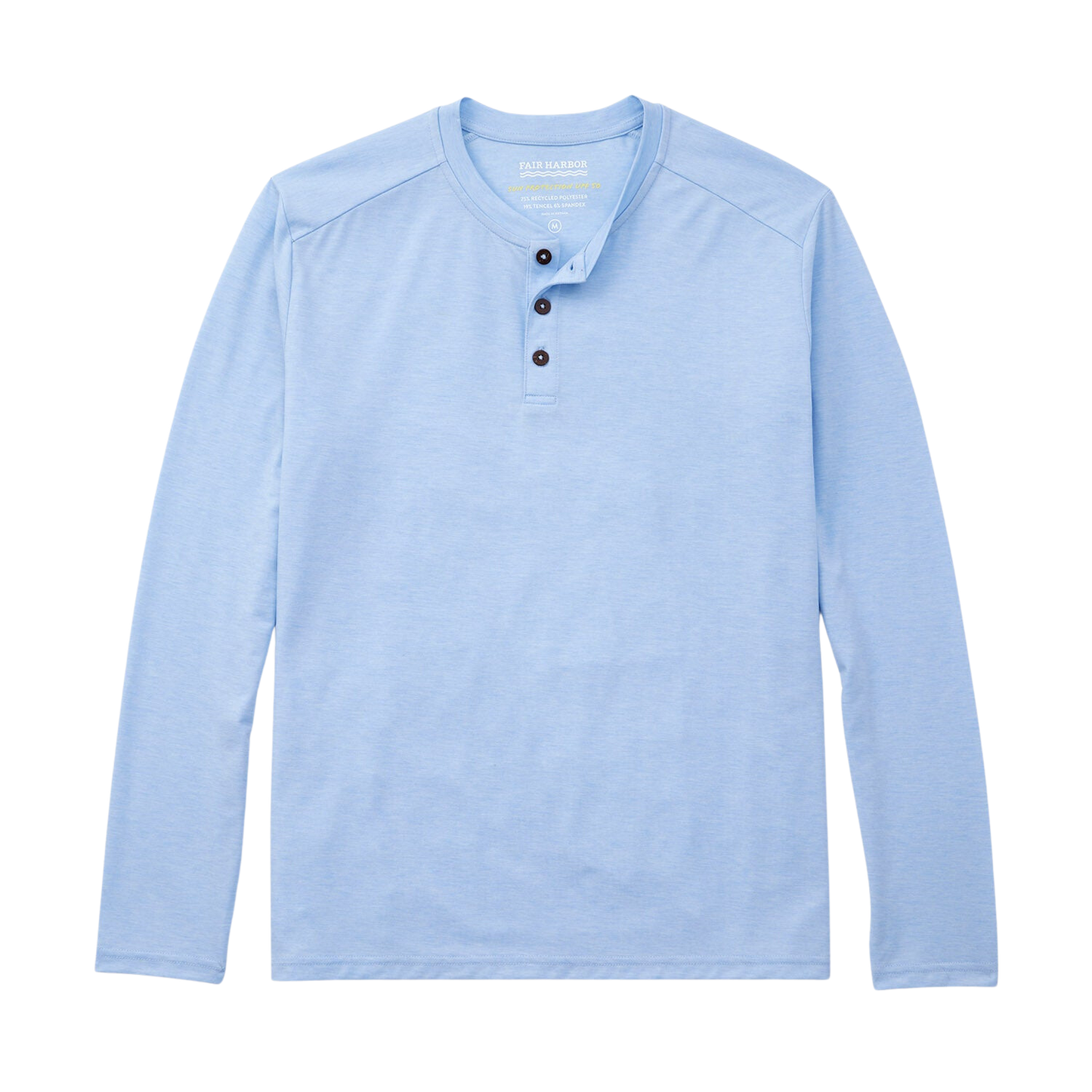 Fair Harbor Men's The Seabreeze Henley - Blue Glow - FINAL SALE