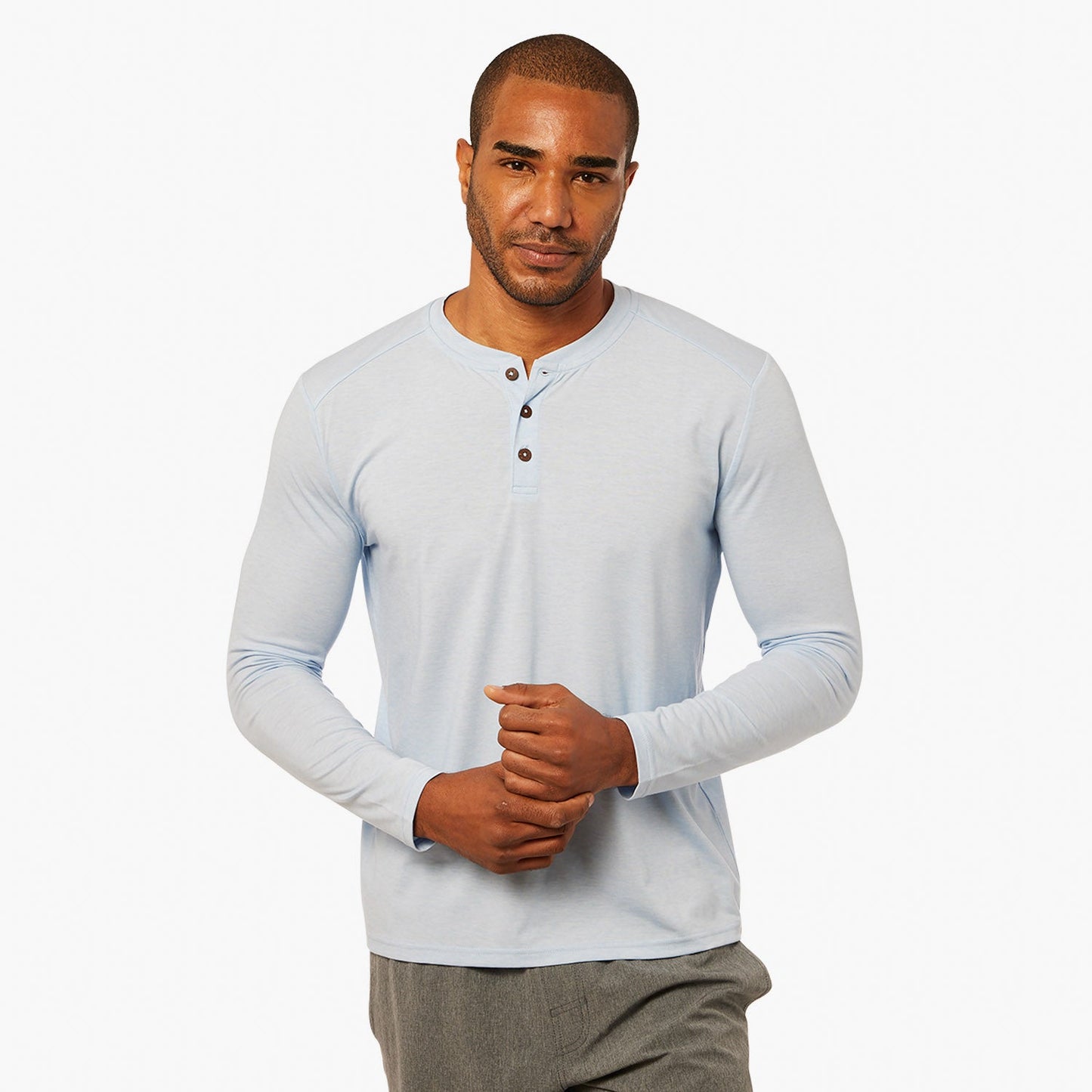 Fair Harbor Men's The Seabreeze Henley - Blue Glow - FINAL SALE