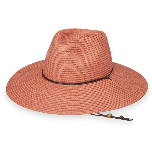 Wallaroo Women's Sanibel Packable Sun Hat UPF 50+ - Coral