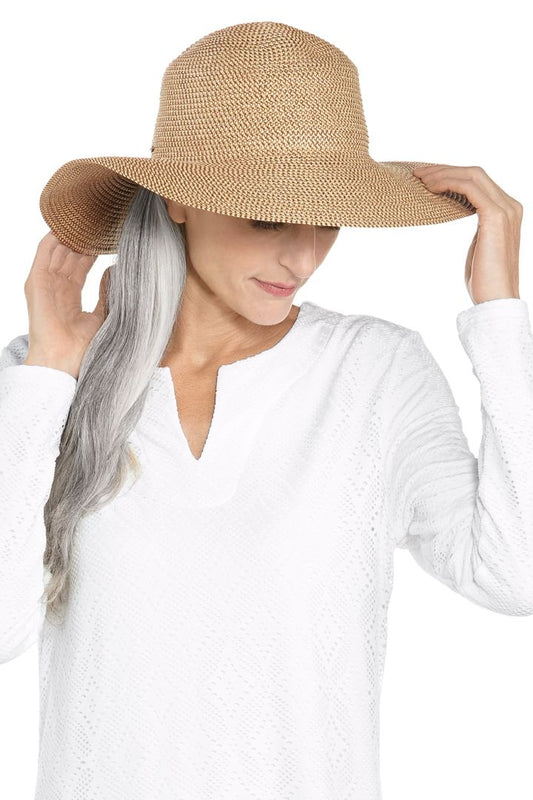 Coolibar Blake Elegant Floppy Sun Hat UPF 50+ - Tan