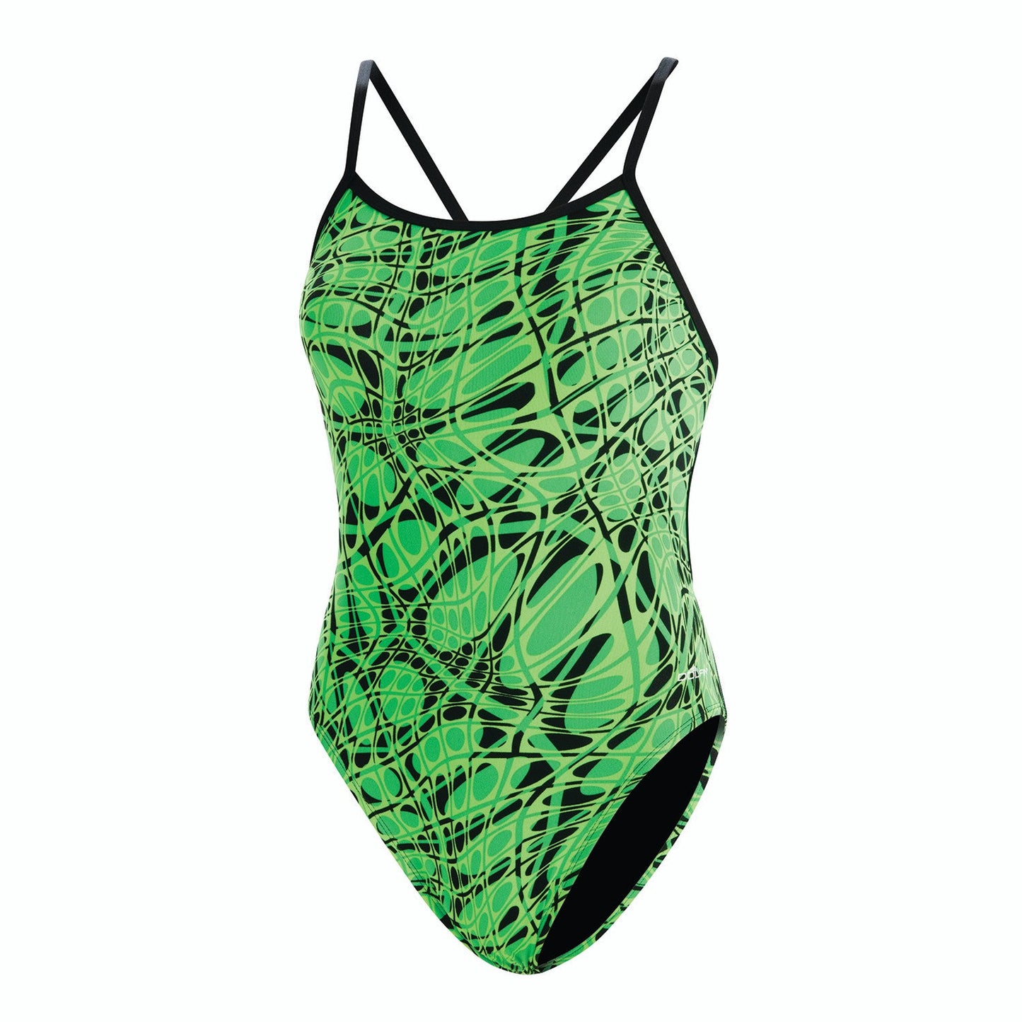 Dolfin Reliance Energy String Back One Piece Training Swimsuit - Green