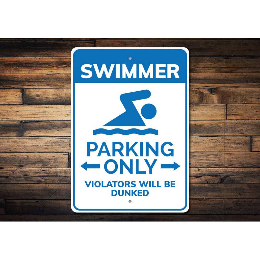 SSR Swimmer Parking Sign - FINAL SALE