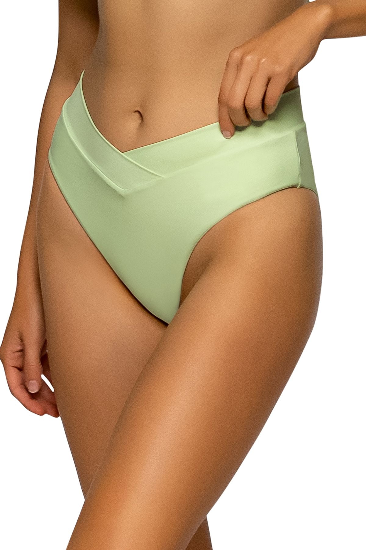 Swim Systems Jade V-Front Bikini Bottom - Cucumber - FINAL SALE