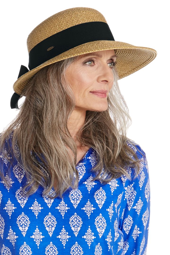 Coolibar Clara Asymmetrical Sun Hat UPF 50+ - Natural