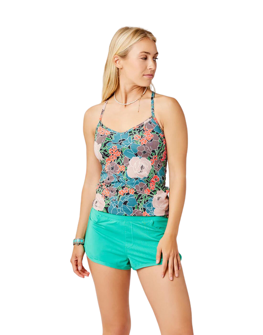 Carve Designs Stinson Racerback Tankini Top - Jardin - FINAL SALE!