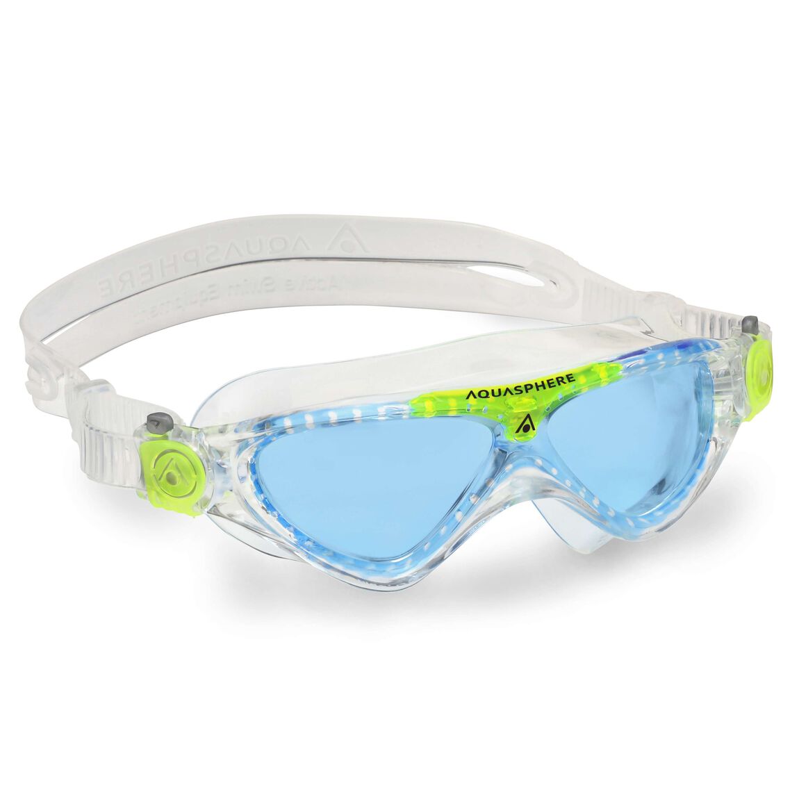 Aquasphere Vista Junior Swim Mask - Transparent/Bright Green
