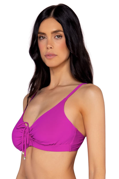 Sunsets Kauai Keyhole D/DD Cup Bikini Top - Wild Orchid - FINAL SALE