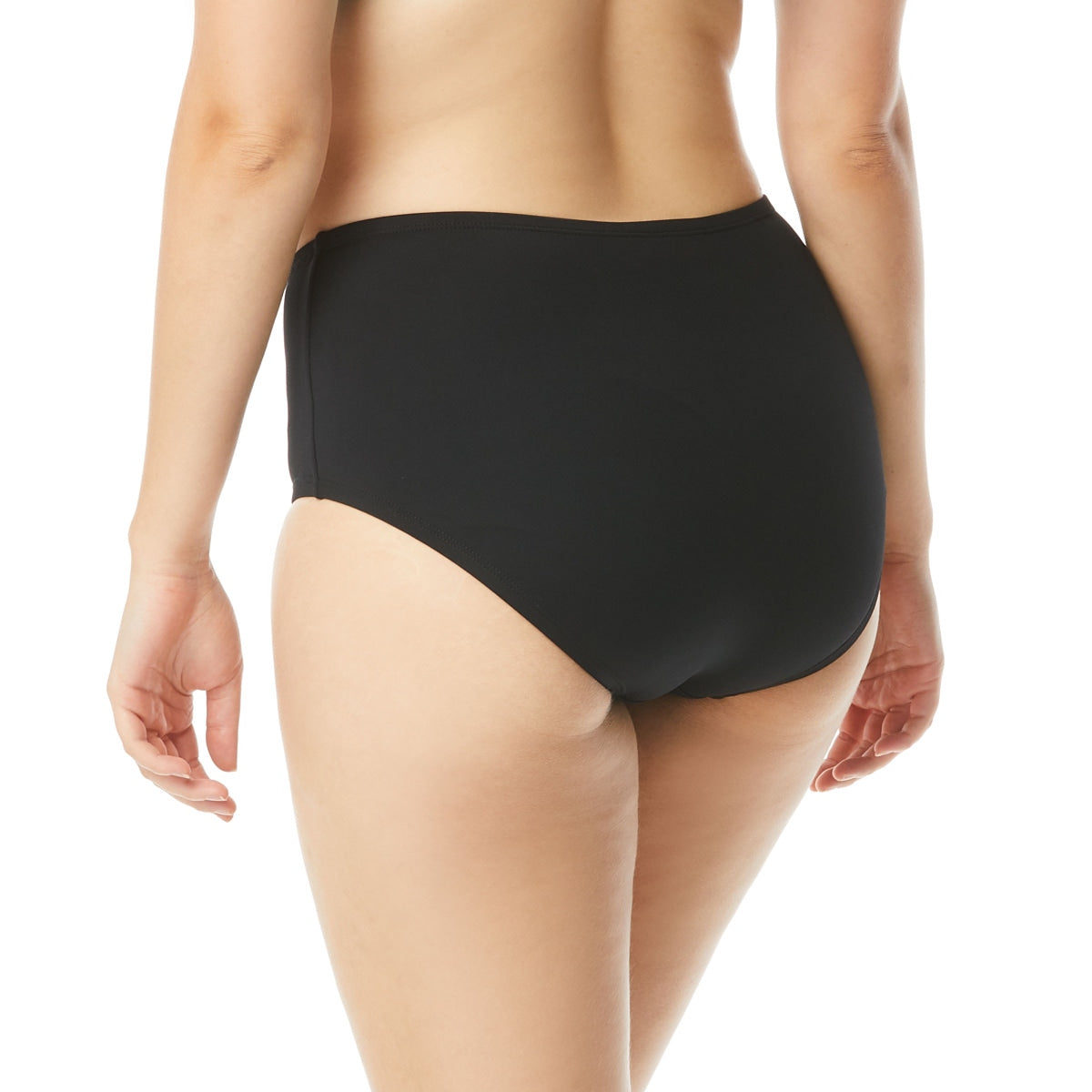 Beach House Plus Chloe Solid High Waist Swim Bottom - Black